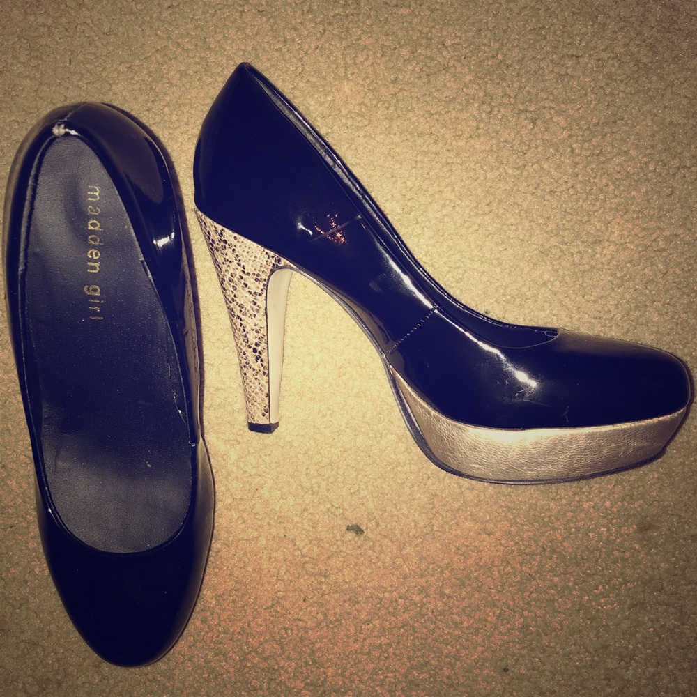 Black & Gold Heels